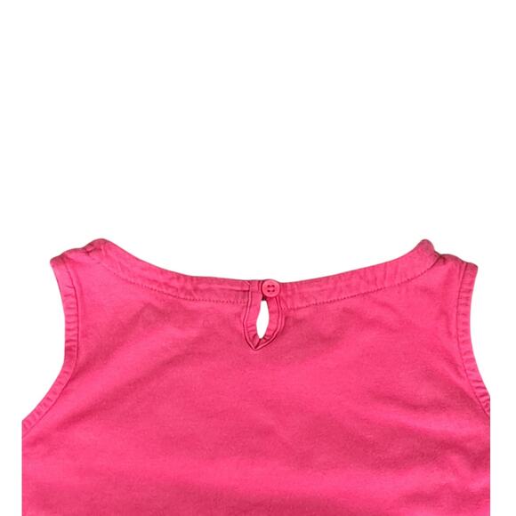 Mini Boden Pink Tiered Ruffle Sleeveless Top Size 4-5 - Picture 7 of 7